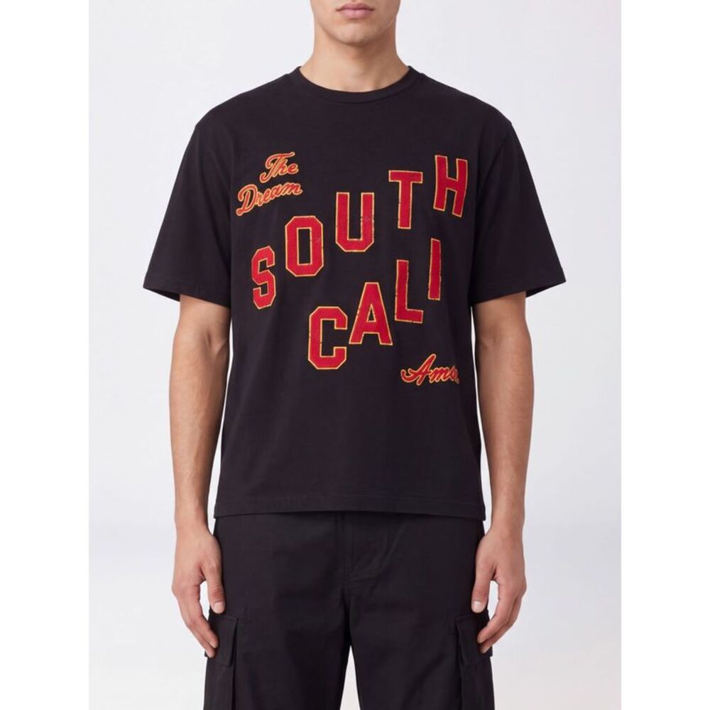 Amiri Men Amiri Contrast Logo Print Cotton Crewneck T-Shirt